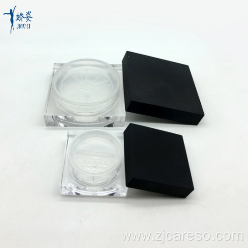 50g Square Shape Loose Powder Compact Cosmetic Case